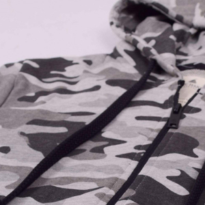 Sweat à capuche d'hiver en molleton 100 % coton de haute qualité avec fermeture éclair, style streetwear, personnalisable, respirant, pour homme, OEM - Product Image 3