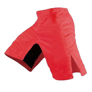กางเกง MMA สีแดงแบบกำหนดเองปี 2026: ดีไซน์แถบข้างสีดำตัดกัน แห้งเร็ว เหมาะสำหรับฝึกซ้อมและต่อสู้สำหรับ BJJ - บริการ OEM แบบกำหนดเอง - Product Image 2