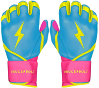 Gants de frappe de baseball pour adultes, antidérapants, en cuir souple, fermeture auto-agrippante, écologiques, durables, respirants, légers, ambidextres