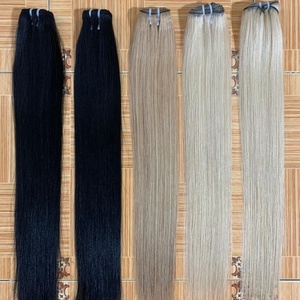 สีผมตรงธรรมชาติ เบอร์ 27 ผมแท้แบบเป็นมัด ผมเวียดนามเรมี่  แบบถักทอ สีบลอนด์น้ำผึ้ง ผมตรงแบบดับเบิ้ลดรอน - Product Image 1