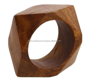 Bast Luxurious Simple <b>Retro</b> Wooden Napkin Ring Environmentally Friendly for Wedding Celebration Party for <b>Dining</b> <b>Table</b> - Product Image 1