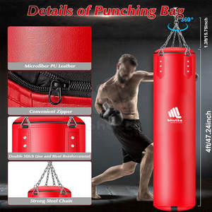 Professional <b>Boxing</b> Equipment <b>Standing</b> Heavy Punching <b>Bags</b> Customized Leather Heavy Punching <b>Bag</b> - Product Image 2