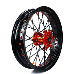 Jantes de moto à moyeu usiné CNC Offre Spéciale Roues Supermoto en alliage d'aluminium de <span class=keywords><strong>17</strong></span> <span class=keywords><strong>pouces</strong></span> pour TKM EXC 500 525 - Product Image 5