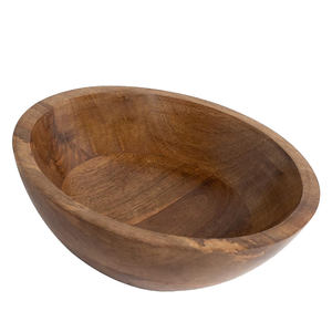 Ensemble de 4 bols carrés en bois d'acacia pour nouilles à salade de fruits, aliments sûrs et durables, parfaits pour la cuisine d'hôtel ou la restauration. - Product Image 6