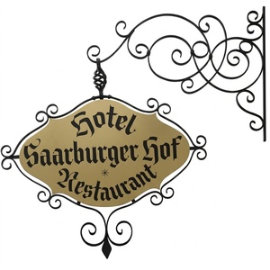 Classy Wrought Iron <b>House</b> <b>Number</b> Plate Modern Luxury Eco-friendly Metal Address Tag Engraved Weatherproof Wall Mounting Door - Product Image 1