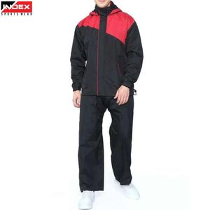 Conjunto Deportivo con Capucha para Hombre INDEX, Chaqueta con Cierre y Bloques de Color de Manga Larga y Pantalones, Resistente al Viento, de Poliéster, para Otoño - Product Image 1