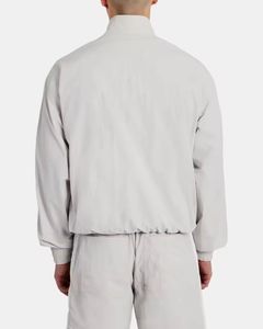 Custom <b>Men's</b> Plus Size <b>Summer</b> Short <b>Jacket</b> Jogger Set Two-Piece Zipper Track Suit OEM Polyester Windbreaker Breathable Quick Dry - Product Image 3