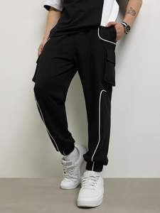 Sudadera con capucha de algodón para hombre con estampado personalizado, conjunto deportivo informal de dos piezas con logo bordado, chándal pesado tipo pullover. - Product Image 3