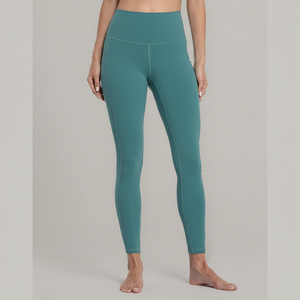 Best Price OEM Women's 100% Cotton <b>Legging</b> Casual Gym Wear Customizable Logo Mid Waist Breathable Feature Knee-Length High - Product Image 1