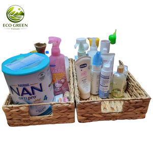 Cesta Artesanal de Jacinto de Agua con Forro de Tela para Almacenamiento Multiusos, Decoración y Organización del Hogar - Product Image 3