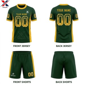 Camiseta de Fútbol Avanzada 100% Poliéster de Secado Rápido con Estampado, Cuello en V, Tirantes Ajustables, Manga Corta, Unisex para Adultos, Venta al Por Mayor - Product Image 2