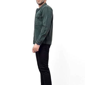 Streetwear With Down Fill Windproof And Light Feature <b>Men</b> <b>Denim</b> <b>Jacket</b> Solid Color Jean new arrival Plus Size <b>Men</b> <b>Denim</b> <b>Jacket</b> - Product Image 2