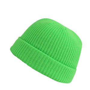 Wholesale <b>Wool</b> Blend <b>Beanie</b> Supplier for Streetwear Brands Custom Logo Rib Knit Private Label Factory - Product Image 1