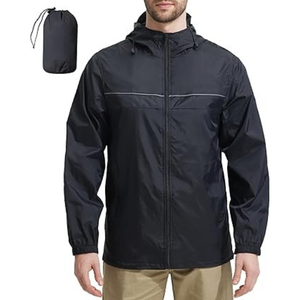 Chaqueta Cortavientos Deportiva para Hombre, con Cierre, Elegante, de Alta Calidad, Personalizable, Impermeable - Product Image 1