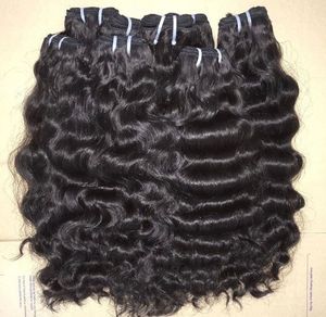 Paquets dessinés par double naturel de cheveux humains de prolongements de cheveux vierges indiens - Product Image 1