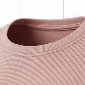 Camisetas Cortas de Lona Extra Grandes para Mujer, Ropa Deportiva Ecológica, Estilo Urbano Informal, Fabricante Directo, Ropa Deportiva para Gimnasio - Product Image 4
