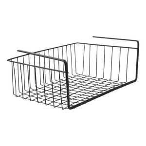 Industrial Black Metal Woven <b>Storage</b> <b>Basket</b> with Leather Handles <b>Large</b> Round Iron Wire Laundry Hamper for Home Organization - Product Image 5