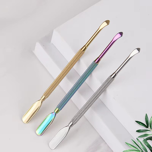 1Pcs Double end Cuticle Pusher Dead Skin Remover Stainless Steel Nail Art <b>Tools</b> Pusher <b>Pedicure</b> Manicure <b>Tools</b> for Nail Salon - Product Image 1