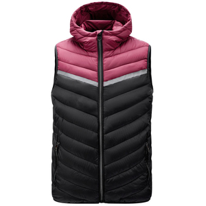 Winter Waterproof Puffer <b>Vest</b> for <b>Men</b> Unisex Zipper Polyester/Nylon Shell Filled Custom Front Logo Casual Outerwear - Product Image 2