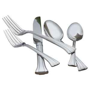 Juego de cubiertos de acero inoxidable con mango de bambú, diseño oriental, apto para lavavajillas, juegos de cubiertos para boda, en oferta. - Product Image 5