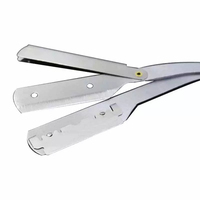 Elegante Maquinilla de Afeitar Reutilizable de Acero Inoxidable para Barbería, para Hombres, Nueva Llegada, Logotipo y Diseño Personalizados, Cuidado Personal de Belleza