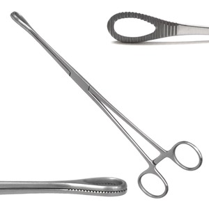 Forceps à éponges Foerster manuel 250 mm 17-142-250, instrument chirurgical de préhension de précision en acier inoxydable, Hermann Meditech - Product Image 2