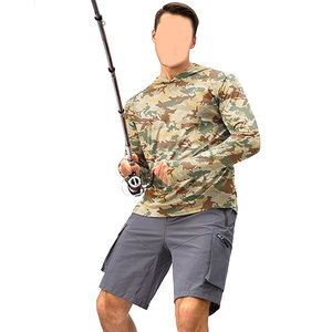 Men's UPF 50+ Sun Protection Hoodie Shirt Long Sleeve Rash Guard <b>SPF</b> Performance Fishing Shirt Lightweight Quick Dry Swim Hiking - Product Image 3