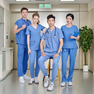 VN PROVEEDORES mujeres enfermería matorrales estilista médico Polo camisa hombres Hospital uniformes quirúrgico impreso chaqueta matorrales-FMF fábrica - Product Image 1