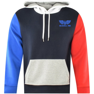 เสื้อฮู้ดแขนราแกลนผู้ชาย สีพื้น ดีไซน์กระเป๋าเสื้อ สวมใส่สบายๆ สำหรับฤดูใบไม้ร่วง ทรงปกติ ผ้าเฟรนช์เทอร์รี่ - Product Image 2