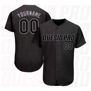 Premium <b>Baseball</b> Sports Shirts Stitched American <b>Baseball</b> Jersey All Teams Men Black Black-Gray Authentic <b>Baseball</b> Jersey - Product Image 1