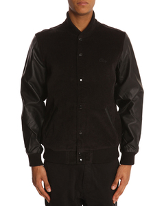 Men's PU <b>Varsity</b> <b>Jacket</b> Solid Color Turn-down Collar Regular Sleeve Casual Autumn Style Button Closure <b>varsity</b> <b>jacket</b> - Product Image 5