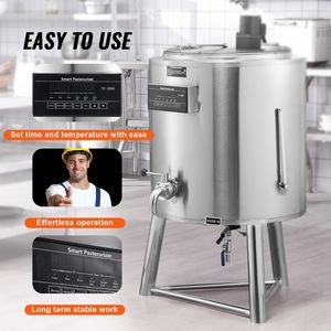 Pastorizzatore Professionale per Latte da 100L, Grado Commerciale, in Acciaio Inox 304 per Pastorizzazione di Uova e Birra - Product Image 5