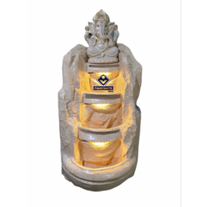 Fontaine murale Ganesha 2026 en polystone antique avec cascade et éclairage pour jardin extérieur - Product Image 4