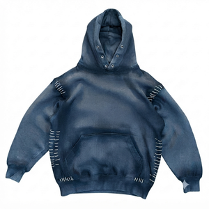 Sweat-shirts à capuche tendance pour hommes, style déchiré, vente en gros, en polyester, pour hommes et femmes - Product Image 3