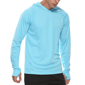 เสื้อพูลโอเวอร์ผู้ชายสีเทาเข้มแบบยาวสวมใส่สบายป้องกันริ้วรอยสวมใส่ลำลองเดินป่าตกปลาสีทึบ - Product Image 5