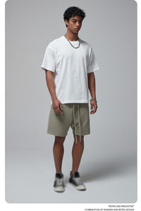 Pantalones Cortos de Playa para Hombre, Diseño de Malla con Patrón de Diamantes, Ecológicos, Antiarrugas, Resistentes, Transpirables, Ideales para Correr - Product Image 2