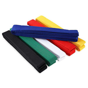 Ceinture de karaté légère de haute qualité du fabricant OEM, avec logo personnalisé, pour arts martiaux, en vente - Product Image 2