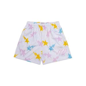 Shorts en maille personnalisés pour l'été, imprimés numériquement sur toute la surface, confortables, pour hommes, fournis par le fabricant - Product Image 4