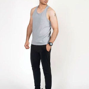 Ropa Deportiva para Hombre, Camiseta sin Mangas para Uso en Exteriores, MOQ Bajo, Servicio OEM, Precio Razonable, Camiseta sin Mangas para Hombre para Venta en Línea - Product Image 2
