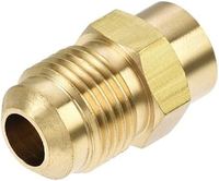 Adaptateur de raccordement mâle en laiton AOL-160 SAE # 010103 Raccord de tuyau forgé haute pression résistant à la corrosion avec filetage 1/8 NPT pour l'air