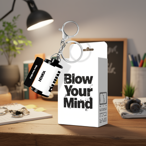 YORCH (POW) LIGHT Ver. Porte-clés 'Blow Your Mind' en alliage de zinc, mousqueton portable pour clés et bagages - Product Image 2