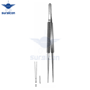 Pinzas de Sutura Microquirúrgicas Rectas de 15 cm / 6 Pulgadas con Dientes 1:2 y Punta de 0.6 mm, Instrumento Microquirúrgico de Acero Inoxidable para Trabajos de Precisión - Product Image 5