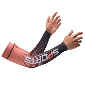Sublimated <b>Arm</b> <b>Sleeve</b> <b>Compression</b> UV Protection Elastic Custom Logo Sublimation Sports Cooling Cycling Basketball Wholesale OEM - Product Image 2