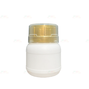 ขวดพลาสติก HDPE/COEX ทรงกลม ขนาด 150 มล. เส้นผ่านศูนย์กลางคอขวด 50 มม. พร้อมฝาเกลียวแบบสองริ้ว สำหรับการเกษตร/เคมีภัณฑ์/ปุ๋ย - Product Image 1