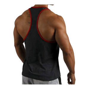 Débardeurs de sport pour hommes OEM à prix d'usine, personnalisés en coton, élasthanne et polyester, pour le sport et les entraînements décontractés - Product Image 4