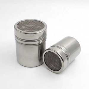 Ensemble de salières et d'ustensiles à épices en acier inoxydable commercial avec distributeur anti-fuite et poignées, compatible lave-vaisselle - Product Image 1
