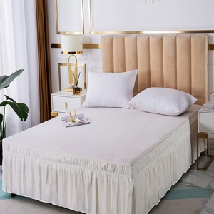 Jupes de lit de haute qualité, écologiques, imperméables, 100% coton, imprimées avec logo personnalisé, service OEM - Product Image 3
