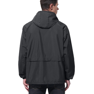 Custom Coated Hooded Windproof Waterproof Jacket Outdoor Sports <b>Running</b> Hiking Lightweight Windbreaker OEM ODM Apparel - Product Image 2