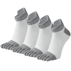Chaussettes de sport ODM à cinq orteils, coupe basse, en maille respirante, talon renforcé, en coton, fabriquées sur mesure en usine au Vietnam, anti-bactériennes - Product Image 1