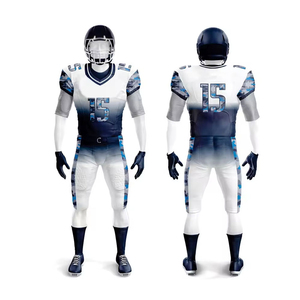 Modern American Football Uniform Custom Design Breathable Fabric <b>Sleeveless</b> V-neck Elastic Waist Unisex Perfect Team Sports - Product Image 4